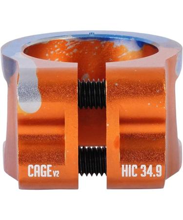 Oath Cage V2 Alloy 2 Bolt Scooter Clamp | Triple Anodised Blue, Purple, Titanium | IHC/HIC Compatible | Aluminum for Pro Scooters - Orange, Blue, Silver - Buy Online on GoSupps.com