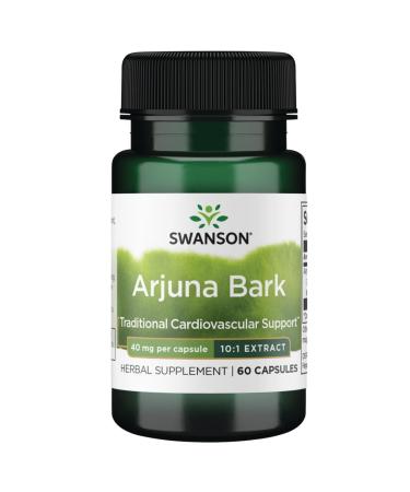 Swanson Full Spectrum Arjuna Bark (10:1) 40 Milligrams 60 Capsules