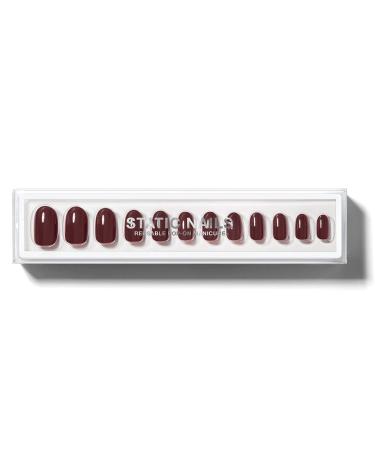 Static Nails Reusable Pop-On Manicure Set  Non-Damaging Glue-On Nails (Vamp Round) - False Nails with Static Nail Glue  Nail Set  Fake Acrylic Press On Nails - Buy Online on GoSupps.com