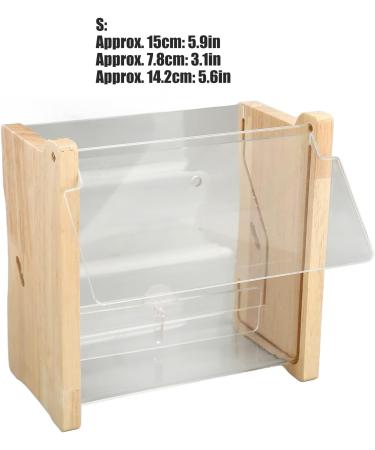 Automatic Large Capacity Chicken Feed Dispenser - Clear Acrylic Bird Feed Box for Budgies Nymphs & Quail (S 165x42x45mm) - Buy Online on GoSupps.com
