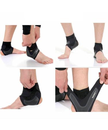 Faletony Adjustable Ankle Bandage - Pain Relief & Support for Men & Women | Stabilized Foot Bandage for Sports | International Shipping Available - Buy Online on GoSupps.com