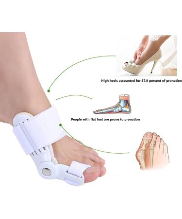 SULOY Bunion Corrector: Adjustable Strength for Bunions & Crooked Toes - Soft Fabric, Comfortable Toe Straightener - Relief for Hallux Valgus - 1 Pair - Buy Online on GoSupps.com