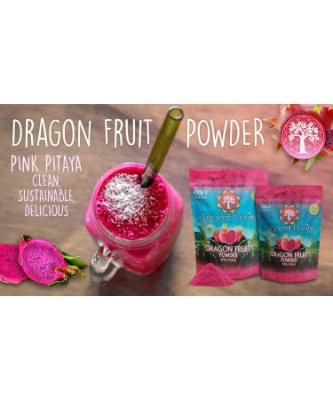 Buy Dragon Fruit Powder (Red) Pink Pitaya 200G - Nutritious Superfood for Smoothies & Baking | International Shipping Available - Buy Online on GoSupps.com