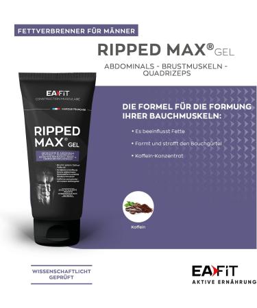 EAFIT | Ripped Max Gel | Resculpte et Tonifie la Ceinture Abdominale les Pectoraux et Quadriceps | Caf ine Th vert & Guarana | Scientifiquement Test | Marque Fran aise | 200 ml (Lot de 2) - Buy Online on GoSupps.com