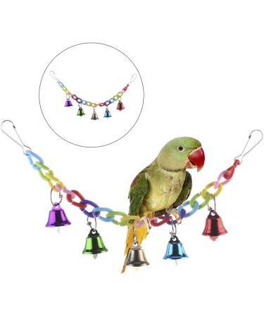 Hypeety Hamster Parrot Hanging Ladder Bridge Swing with Metal Bell - Bird Toy Accessory - Buy Online on GoSupps.com