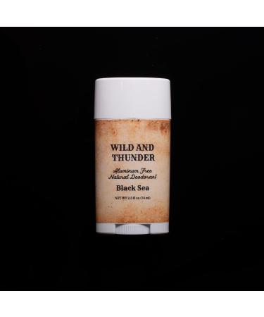 Wild & Thunder Black Sea Deodorant | Aluminum Free Handcrafted USA | Natural & Chemical-Free for Outdoorsmen - Buy Online on GoSupps.com