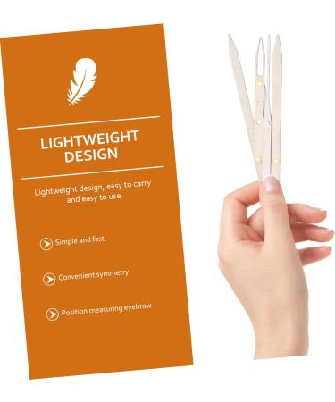 Housoutil 5 pcs Three-point Eyebrow Stencils Ratio Positioning Measuring Caliper Generation Second Makeup 25x5x0.6cmx5pcs Silverx5pcs - Buy Online on GoSupps.com