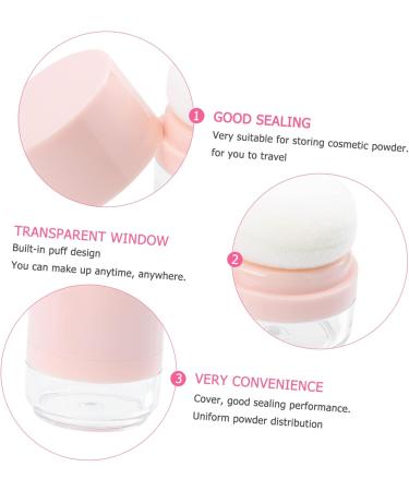 FOMIYES 2pcs Box Compact Makeup Storage Case Bulk Makeup Loose Powder Case Travel Beauty Tools Pack 4.5x4cmx2pcs Pinkx2pcs - Buy Online on GoSupps.com