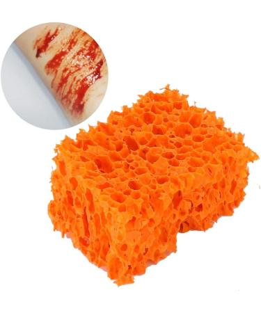 Verdant Touch Makeup Wound Sponge FX Blood Scar Stubble Effect Wound Makeup Stipple Sponge for Halloween Xmas (Large Hole) - Buy Online on GoSupps.com
