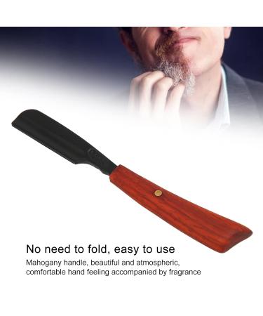 S53-6 Black Straight Edge Razor for Eyebrow Shaping & Hair Removal - International Shipping Available - Buy Online on GoSupps.com