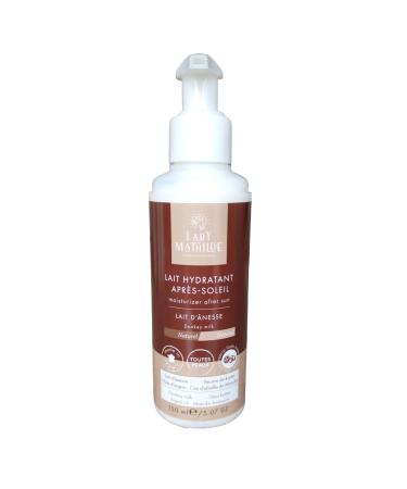 Lady Mathilde - After-Sun Moisturizing Milk - Donkey Milk, Shea Butter, Argan Oil - 100% natural - All Skin Types, Even Sensitive - Made in France - 150 ml Bottle
