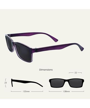 Shop The Reading Glasses Company Purple Sun +2.50 Diopters - Stylish & Comfortable Reading Glasses for International Shipping - Buy Online on GoSupps.com