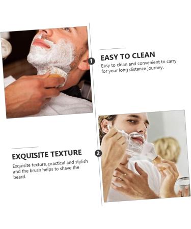 Magiclulu Wooden Handle Razor Brush for Men | Mustache & Beard Care | Nursing & Personal Care Accessories - Buy Online on GoSupps.com