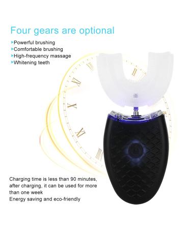 Electric Sound Toothbrush - U-Shape Automatic Cleaning 4 Modes Food-Grade Silicone Oral Care Tool - Buy Online on GoSupps.com