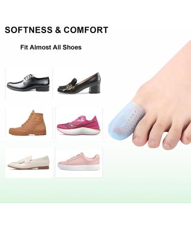 Toe Protectors for Women & Men - 20 Gel Toe Caps for Pain Relief Blister & Hammer Toe Protection | Airflow Orifice Design - Buy Online on GoSupps.com