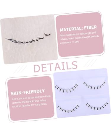 Beavorty 10 Pairs lower eyelashes Russian natural lashes false lower lashes natural eyelashes false eyelashes bottom lashes strip bottom eyelashes strip fiber transparent stem - Buy Online on GoSupps.com