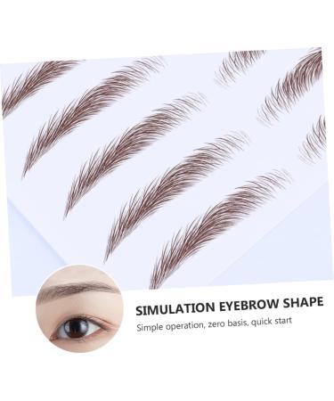 Housoutil 4pcs Eyebrow Stickers Authentic Eyebrows Eyebrow Tattoos False Eyebrows Cosmetics 6d Tool Hair - Buy Online on GoSupps.com