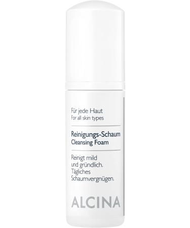 Alcina cleaning foam - 1 x 50 ml - every skin - cleaning foam for particularly sensitive and slightly irritated skin - moisturizing and soothing facial cleaning