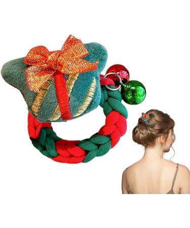 Kuxiptin Christmas Scrunchies - Christmas Elastic Bow Hair Scrunchies | Soft Christmas Knotted Hair Tie for Women Girls Birthday Gift. - Buy Online on GoSupps.com