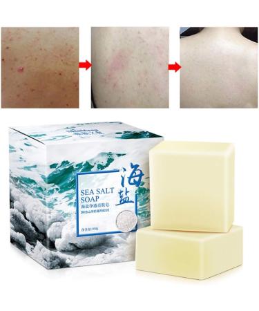 Hocossy Mite Remove Soap Rich In Sea Salt Goat Facial Soap for Pimple Pores Repair Nourish Cleansing Personal Skin Care Product - Buy Online on GoSupps.com