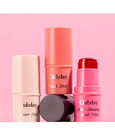 INTEROOKIE Face brightening natural three-dimensional grooming stick Q elastic jelly blush lipstick integrated makeup (6.8gX4pcs) - Buy Online on GoSupps.com