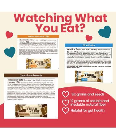 Soft-Baked Healthy Fiber Bars - Peanut Butter Brownie & Blondie Flavors | 9 Pack - Boost Digestive Health & Enjoy Delicious Snacks Worldwide - Buy Online on GoSupps.com