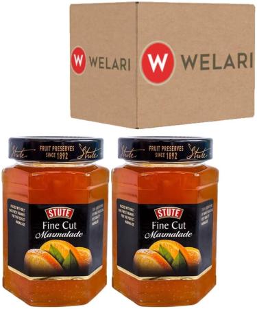 Stute 2 x 340g Fine Cut Orange Marmalade With Welari Thank You Card Fruit Jam Toast Sandwich Sweet Spread Cake Pie Topping (680g) (2pack) - Buy Online on GoSupps.com