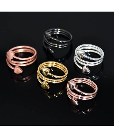 Vicmag Copper Magnetic Rings for Arthritis Pain Relief - Adjustable Pure Copper Therapy Rings for Men & Women - Rose Gold Gift Box Included - Buy Online on GoSupps.com