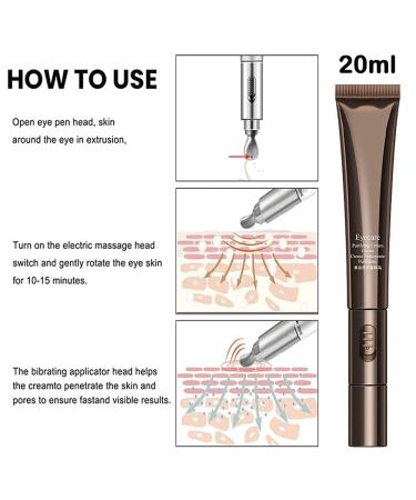 Replaceel Gold Caviar Electric Wand Eye Cream Set - 20g Eye Repair for Dark Circles & Wrinkles (3PC) - International Shipping Available - Buy Online on GoSupps.com