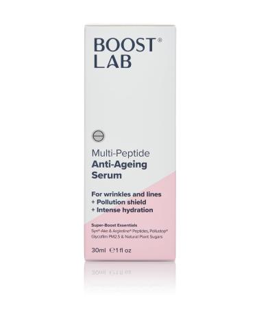 BOOST LAB Multi-Peptide Anti Ageing Serum - For Mens & Women - Reduce Wrinkle & Facial Lines - Provides Deep and Long-Term Hydration - Paraben Free Sulphate Free Fragrance Free - 30 ml (1 fl oz)