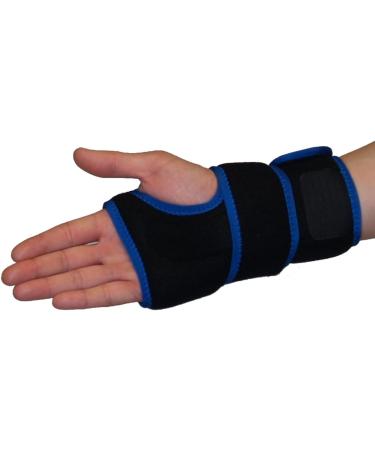 Protexx Right Wrist Palm Thumb Hand Sport Brace | Protective Support with 2 Aluminum Alloy Stays - Black - Buy Online on GoSupps.com