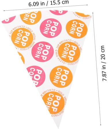 Mobestech 200 Pcs Popcorn Bag Party Favors Clear Packaging Bags Mini Gift Bags Cookies Bags Treat Bags Party Cone Bags Kids Cone Bags Halloween Paper Bag Biscuit Packing Bag Child Snack Bag - Buy Online on GoSupps.com