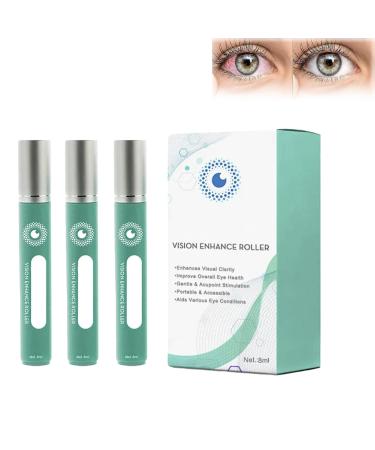 8ml Vision Enhanco Roller Medilisk Medilisk Vision Enhance Roller Ophthlamed Vision Enhance Roller Vision Enhance Roller Enhanances Visual Clarity Relieve Eye Strain (3PCs)