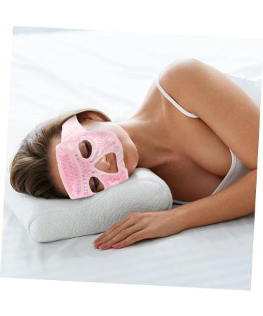 Ice Half Eye Hot and Cold Compress Warming Eye Patch Ice Eye Eyestrain Eye Shades Beads Sleep Heat Eye Patch Travel Pvc Cool pink 25X13X1CM - Buy Online on GoSupps.com