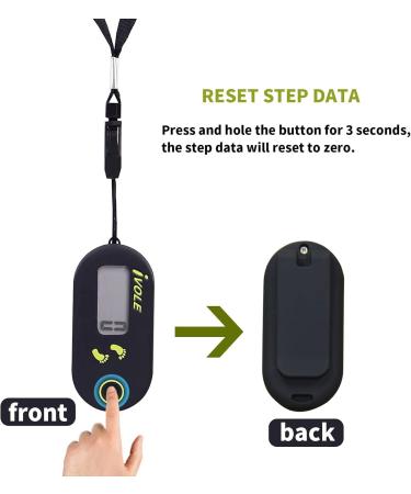 Buy 3D Clip Pedometer | Portable Digital Fitness Tracker for Walking & Running - Perfect for Men & Children - Black - Buy Online on GoSupps.com