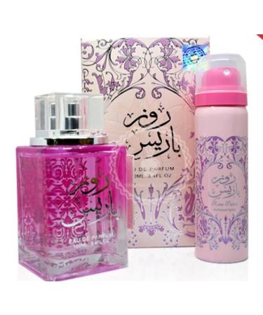 Ard Al Zaafaran. Rose Paris for Unisex 2Pc Set (3.4 Oz Edp + 1.6 Oz Deo Spray)
