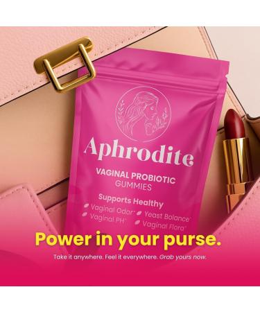 APHRODITE Women s Probiotic Gummies | Vegan & Gluten-Free with Cranberry Pineapple Slippery Elm Chlorophyll & XOS Prebiotics | 60 Gummies - Buy Online on GoSupps.com