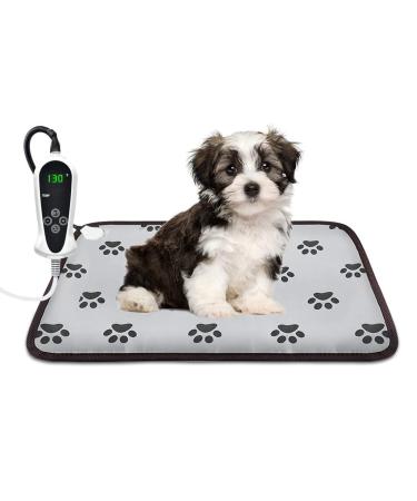 AILEEPET Pet Heating Pad Large, Dog Cat Heating Pad Indoor Auto Power Off Warming Mat M:23X17 IN