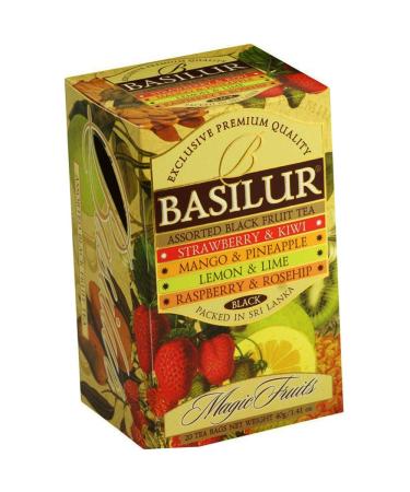 BASILUR Basilur Magic Fruits Tea Bags 5 Teas (2 x 25 Tea Bags) Black Tea