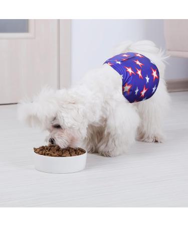 Avont Male Reusable Dog Diapers - 3 Piece Washable Belly Bands for Incontinence | Eco-Friendly XS (22-29cm) - Flag/Star/Spider-Man Design - Buy Online on GoSupps.com