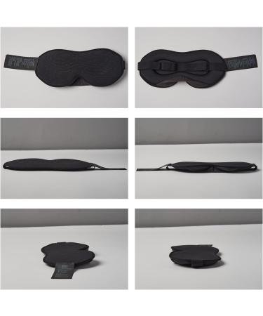 Umisleep 3D Sleep Mask for Side Sleepers - Adjustable Light Blocking & Breathable Eye Mask for Travel & Yoga - Unisex Black - Buy Online on GoSupps.com