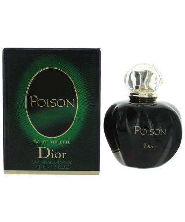 POISON by Christian Dior EDT SPRAY 1.7 OZ for WOMEN Amber Wood 1.7 Fl Oz (Pack of 1)