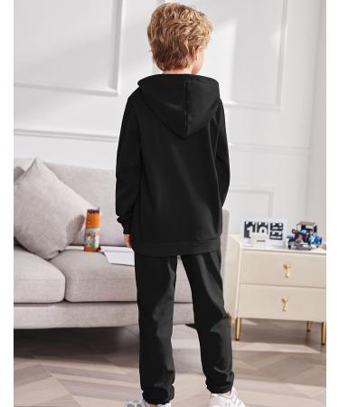 Arshiner Boys Pullover Hoodie Sweatshirt Set, Size 9-10 Years - Black - Buy Online on GoSupps.com