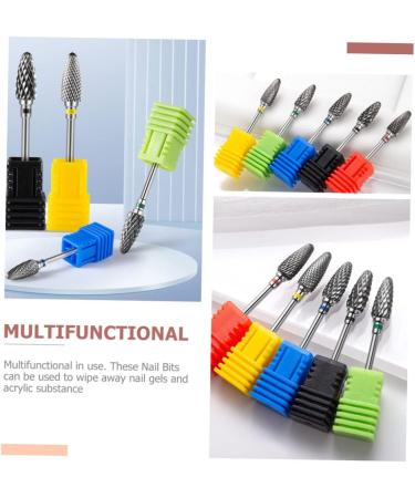 SOESFOUFU Nail Polisher Nail Grinding Drill Bit Metal Drill Bit Manicure Nail Art Tools Electric Nail File Manicure Tools Nail Bits for Nail Drill Multi-functional Nail Bits Major 7x1.3cm As Shown 3 - Buy Online on GoSupps.com