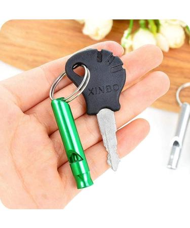 AMASAWA 5* Signal Pipe Mini Whistle Loud Emergency Survival Keychain Aluminum Safety Whistle (Random Colors) for Outdoor Adventures - Buy Online on GoSupps.com