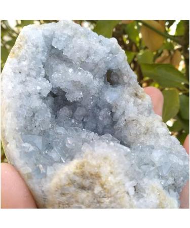 Collection Natural Clean Blue Spar Hole Geode Crystal Quartz Gemstone Stunning Healing - Buy Online on GoSupps.com