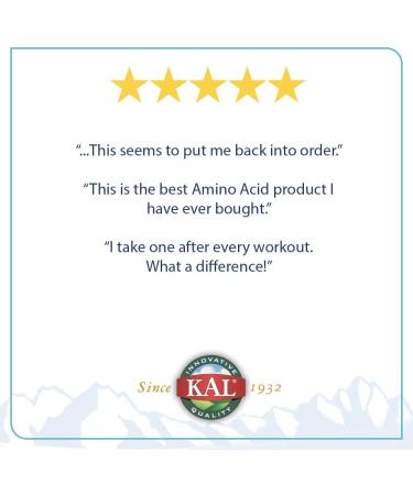KAL Amino Acid Complex 1000 - 1000mg, 100 Tablets | Optimal Muscle Support - Buy Online on GoSupps.com