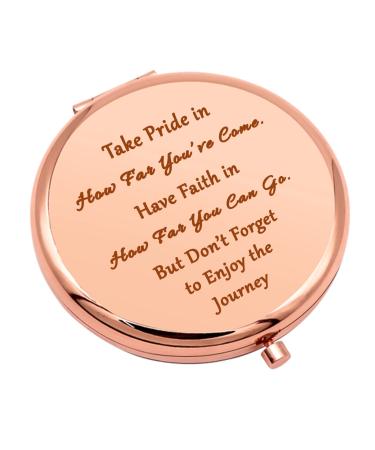 Graduation Gifts for Women Compact Mirror for Girls Friends Daughter Inspirational Graduation Gifts for Her College Graduates Gift Folding Makeup Mirror Congratulations Gifts for Women