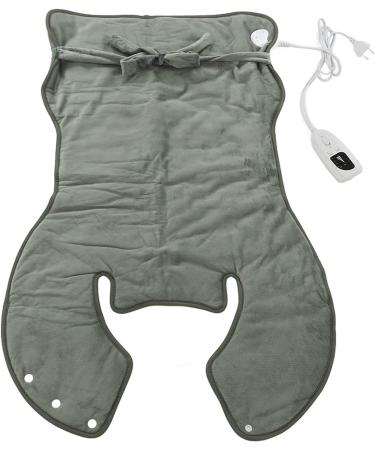 Lantro JS Electrical Heating Pillows - Soft Plush Back Pain Relief with 6 Temperature Settings (Dark Gray 220V EU Plug) - Buy Online on GoSupps.com