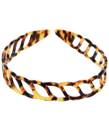 Lurrose French Tortoise Shell Headband - Deep Tortoiseshell Hair Hoop for Women - Buy Online on GoSupps.com